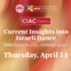 Israeli Dance in the Current Climate with Choreographer Zohar Karny